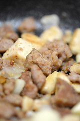 Image showing fresh beef piece in closeup