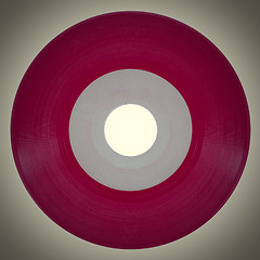 Image showing Retro look Vinyl record