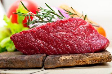 Image showing fresh raw beef cut ready to cook