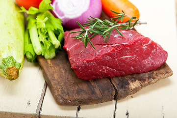 Image showing fresh raw beef cut ready to cook