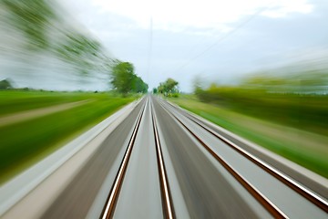 Image showing Rails blur