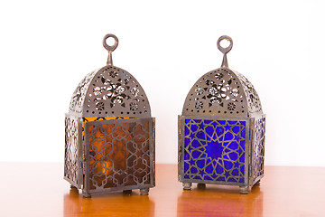 Image showing Egyptian lamps - two pieces
