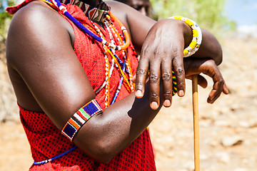 Image showing Masai traditional costume