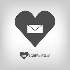 Image showing Love mail sign