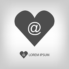 Image showing Love mail symbol