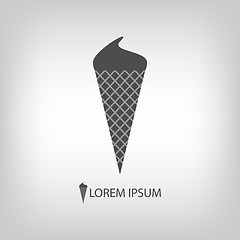 Image showing Grey ice-cream