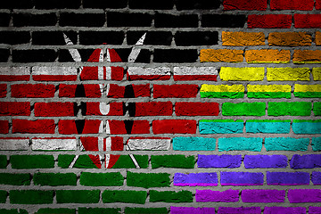 Image showing Dark brick wall - LGBT rights - Kenya