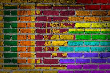 Image showing Dark brick wall - LGBT rights - Sri Lanka