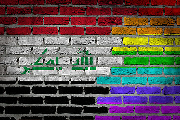 Image showing Dark brick wall - LGBT rights - Iraq