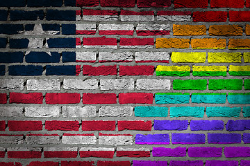 Image showing Dark brick wall - LGBT rights - Liberia