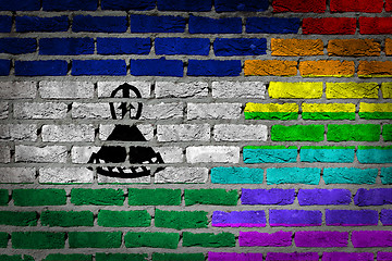 Image showing Dark brick wall - LGBT rights - Lesotho