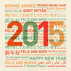 Image showing Happy new year from the world