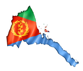 Image showing Eritrean flag map