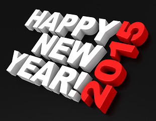 Image showing HAPPY NEW YEAR 2015