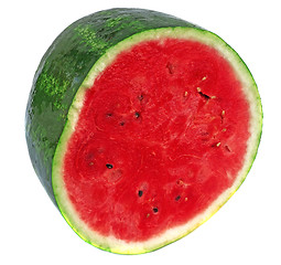 Image showing Half of watermelon isolated