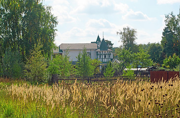 Image showing Beautiful house in a wooded area