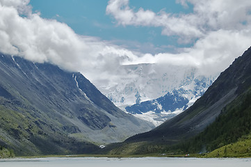 Image showing View onto Belukha  the highest peak of Altai