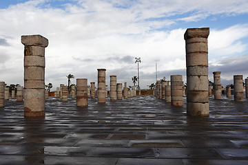 Image showing Pillar of the mausoleum of Mohammed V.