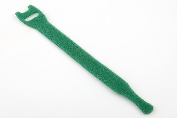 Image showing Velcro cable tie in green
