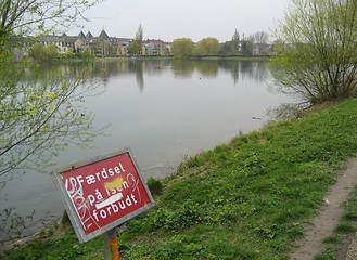 Image showing Small lake in the center of Copenhagen