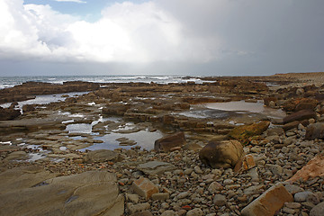 Image showing Moroccan coast in Dar Bouazza