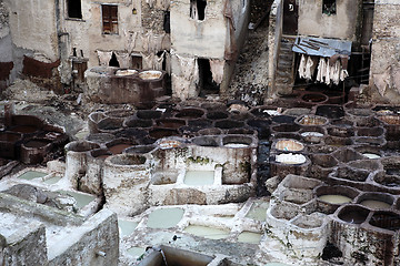 Image showing Dyeing in Fes