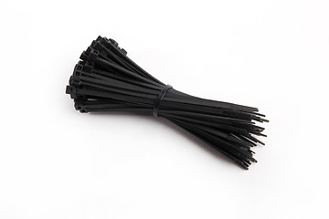 Image showing Cable ties in black