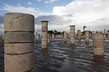 Image showing Pillar of the mausoleum of Mohammed V.