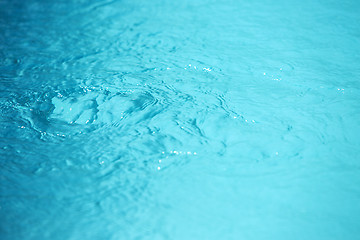 Image showing Close-up of blue water waves