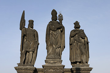 Image showing Saint Wenceslas, Saint Norbert and Saint Sigismund