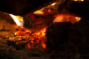 Image showing Fire and embers