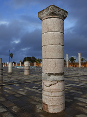 Image showing Pillar of the mausoleum of Mohammed V.