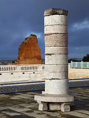 Image showing Pillar of the mausoleum of Mohammed V.