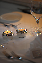 Image showing Laid wedding table 