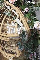 Image showing White wedding doves