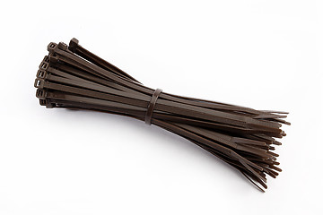 Image showing Cable tie in brown