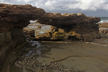 Image showing Moroccan coast in Dar Bouazza