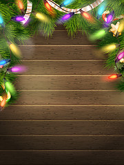Image showing Holidays illustration with Christmas decor. EPS 10