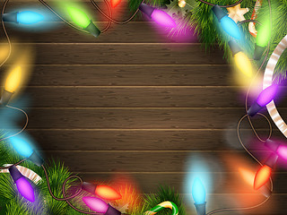Image showing Holidays illustration with Christmas decor. EPS 10