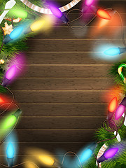 Image showing Holidays illustration with Christmas decor. EPS 10