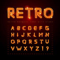 Image showing Retro font