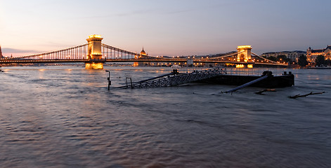 Image showing Danube in Budapest