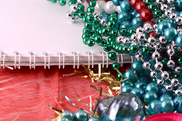 Image showing Elegant christmas background with new year decorations