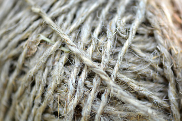 Image showing an extreme close up of a ball of string texture