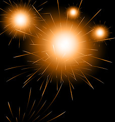 Image showing Happy New Year fireworks background