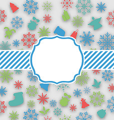 Image showing New Year greeting card with copy space for yout text