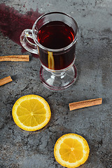 Image showing Spilled mulled wine