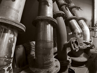 Image showing historic pipes