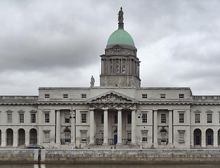 Image showing Dublin with Custom House