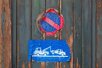 Image showing No parking sign